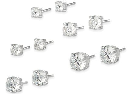 Sterling Silver Earrings Style QE12186SET - Classique Jewelry Inc.