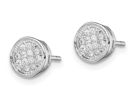 Sterling Silver Earrings Style QE12203 - Classique Jewelry Inc.