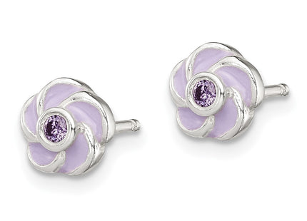 Sterling Silver Earrings Style QE12236 - Classique Jewelry Inc.