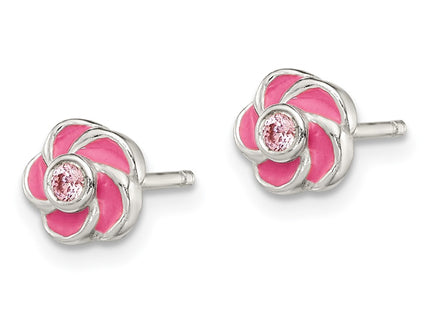 Sterling Silver Earrings Style QE12237 - Classique Jewelry Inc.