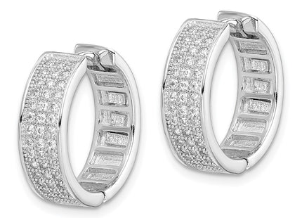 Sterling Silver Earrings Style QE12256 - Classique Jewelry Inc.