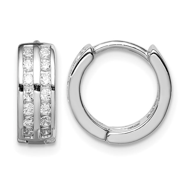 Sterling silver hoop earrings