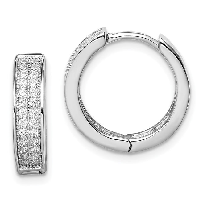 Sterling Silver Earrings Style QE12260 - Classique Jewelry Inc.