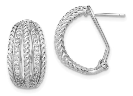 Sterling Silver Earrings Style QE12267 - Classique Jewelry Inc.