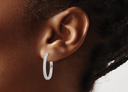 Sterling Silver Earrings Style QE12277 - Classique Jewelry Inc.