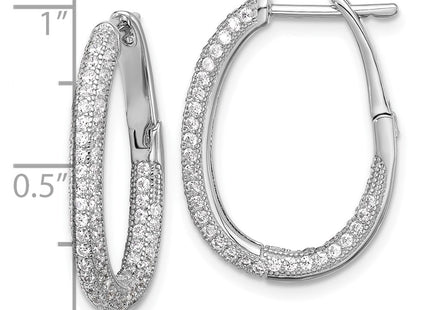 Sterling Silver Earrings Style QE12277 - Classique Jewelry Inc.