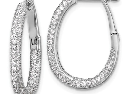 Sterling Silver Earrings Style QE12277 - Classique Jewelry Inc.