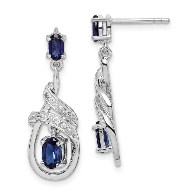 Sterling Silver Earrings Style QE12306 - Classique Jewelry Inc.