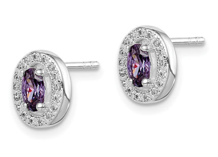 Sterling Silver Earrings Style QE12554 - Classique Jewelry Inc.