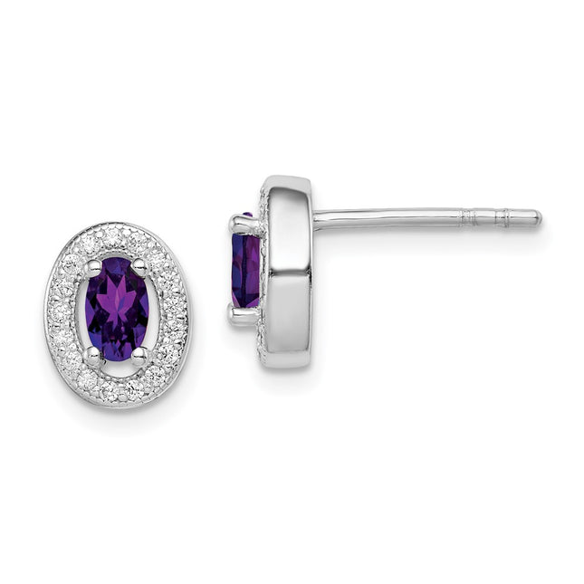 Sterling Silver Earrings Style QE12554 - Classique Jewelry Inc.