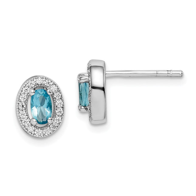 Sterling Silver Earrings Style QE12555 - Classique Jewelry Inc.