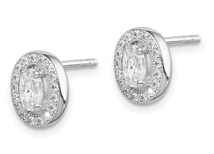 Sterling Silver Earrings Style QE12556 - Classique Jewelry Inc.