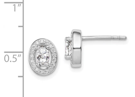 Sterling Silver Earrings Style QE12556 - Classique Jewelry Inc.
