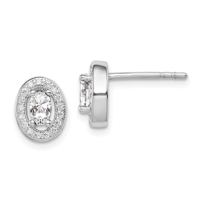 Sterling Silver Earrings Style QE12556 - Classique Jewelry Inc.