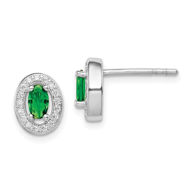 Sterling Silver Earrings Style QE12557 - Classique Jewelry Inc.