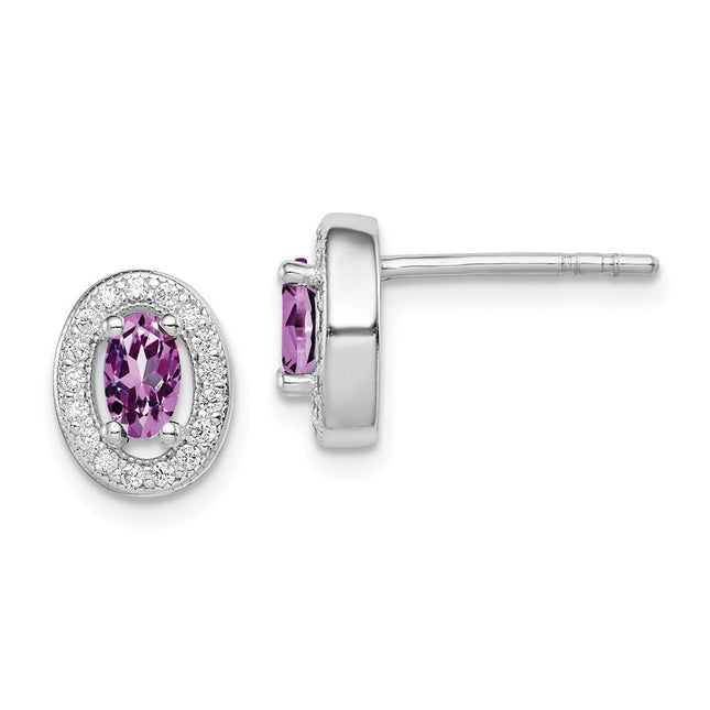 Sterling Silver Earrings Style QE12558 - Classique Jewelry Inc.
