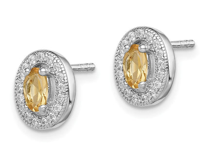 Sterling Silver Earrings Style QE12563 - Classique Jewelry Inc.