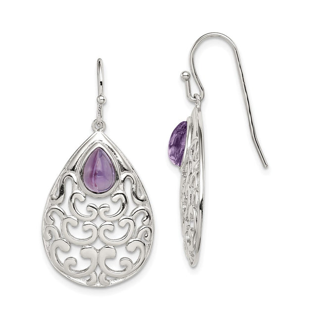 Sterling Silver Earrings Style QE12569 - Classique Jewelry Inc.