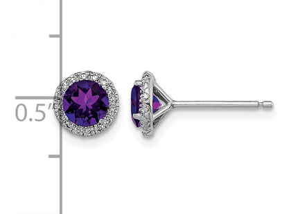 Sterling silver cubic zirconia earrings, another view