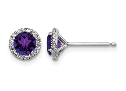 Sterling silver cubic zirconia earrings