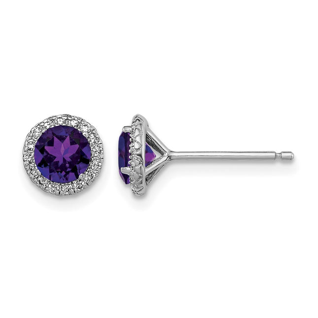 Sterling silver cubic zirconia earrings