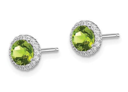 Sterling Silver Earrings Style QE12613PE - Classique Jewelry Inc.