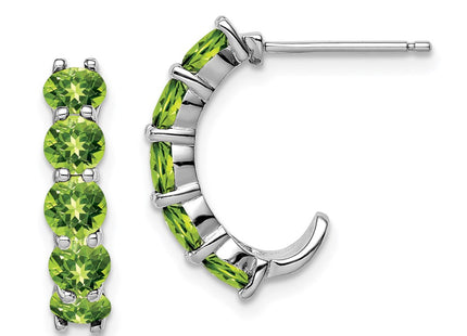 Sterling Silver Earrings Style QE12614PE - Classique Jewelry Inc.