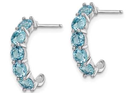 Sterling Silver Earrings Style QE12616BT - Classique Jewelry Inc.