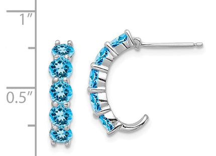 Sterling Silver Earrings Style QE12616BT - Classique Jewelry Inc.