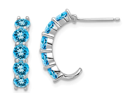 Sterling Silver Earrings Style QE12616BT - Classique Jewelry Inc.