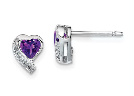 Sterling Silver Earrings Style QE12618AM - Classique Jewelry Inc.