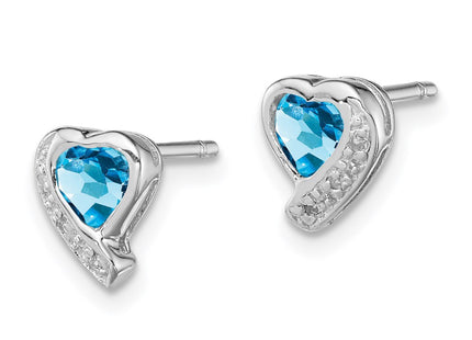 Sterling Silver Earrings Style QE12618BT - Classique Jewelry Inc.