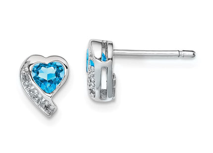 Sterling Silver Earrings Style QE12618BT - Classique Jewelry Inc.