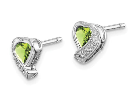 Sterling Silver Earrings Style QE12618PE - Classique Jewelry Inc.