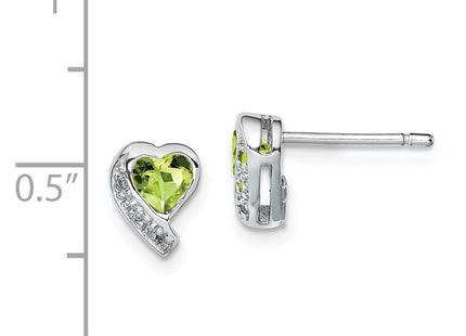 Sterling Silver Earrings Style QE12618PE - Classique Jewelry Inc.