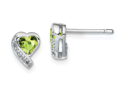 Sterling Silver Earrings Style QE12618PE - Classique Jewelry Inc.