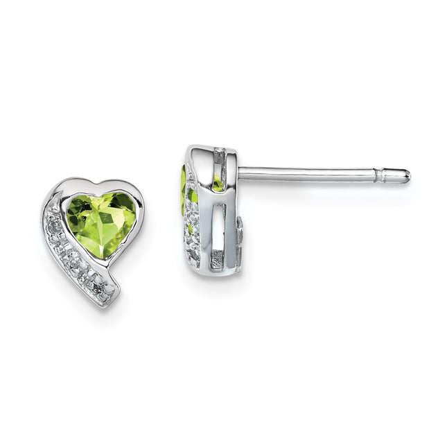 Sterling Silver Earrings Style QE12618PE - Classique Jewelry Inc.