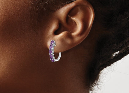 Sterling Silver Earrings Style QE12619AM - Classique Jewelry Inc.