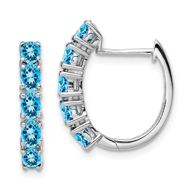Sterling Silver Earrings Style QE12619BT - Classique Jewelry Inc.