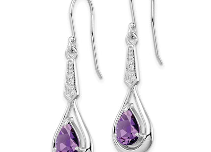 Sterling Silver Earrings Style QE12622AM - Classique Jewelry Inc.