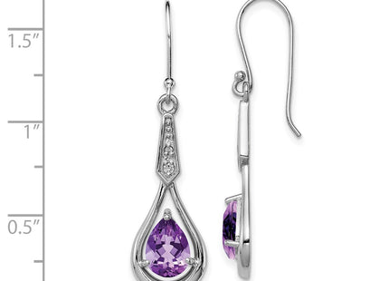Sterling Silver Earrings Style QE12622AM - Classique Jewelry Inc.
