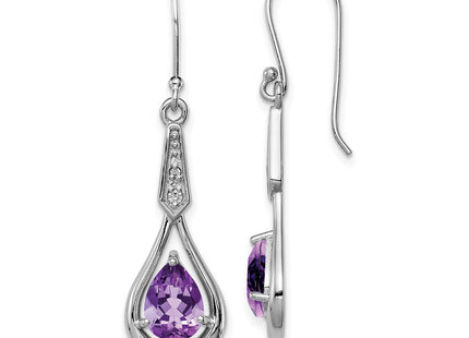 Sterling Silver Earrings Style QE12622AM - Classique Jewelry Inc.