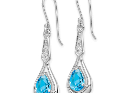 Sterling Silver Earrings Style QE12622BT - Classique Jewelry Inc.
