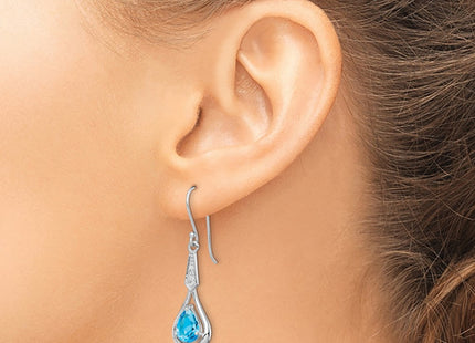 Sterling Silver Earrings Style QE12622BT - Classique Jewelry Inc.
