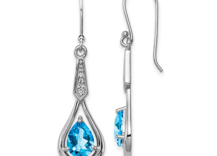 Sterling Silver Earrings Style QE12622BT - Classique Jewelry Inc.