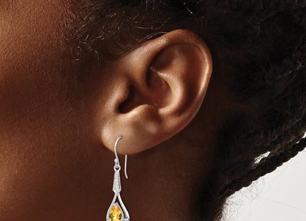 Sterling Silver Earrings Style QE12622CI - Classique Jewelry Inc.