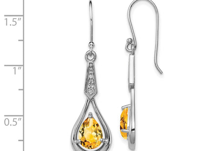 Sterling Silver Earrings Style QE12622CI - Classique Jewelry Inc.