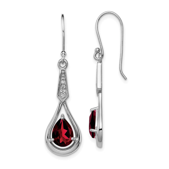 Sterling Silver Earrings Style QE12622GA - Classique Jewelry Inc.