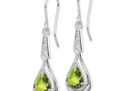 Sterling Silver Earrings Style QE12622PE - Classique Jewelry Inc.