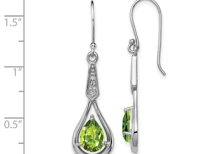 Sterling Silver Earrings Style QE12622PE - Classique Jewelry Inc.